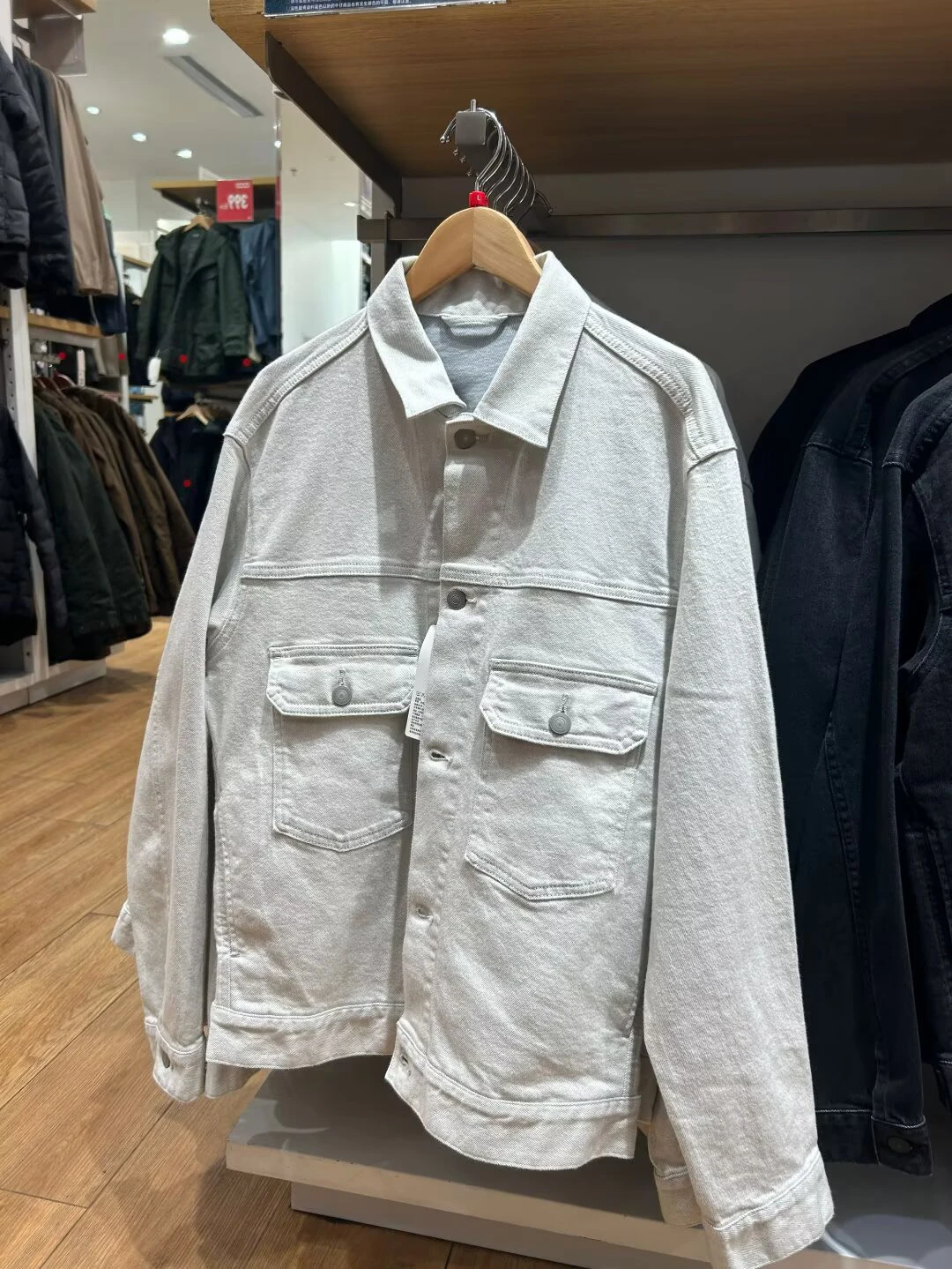 

Классическая джинсовая повседневная верхняя одежда Jaet с талией, весна 2025, новое одинаковое длинное пальто свободного покроя для пар