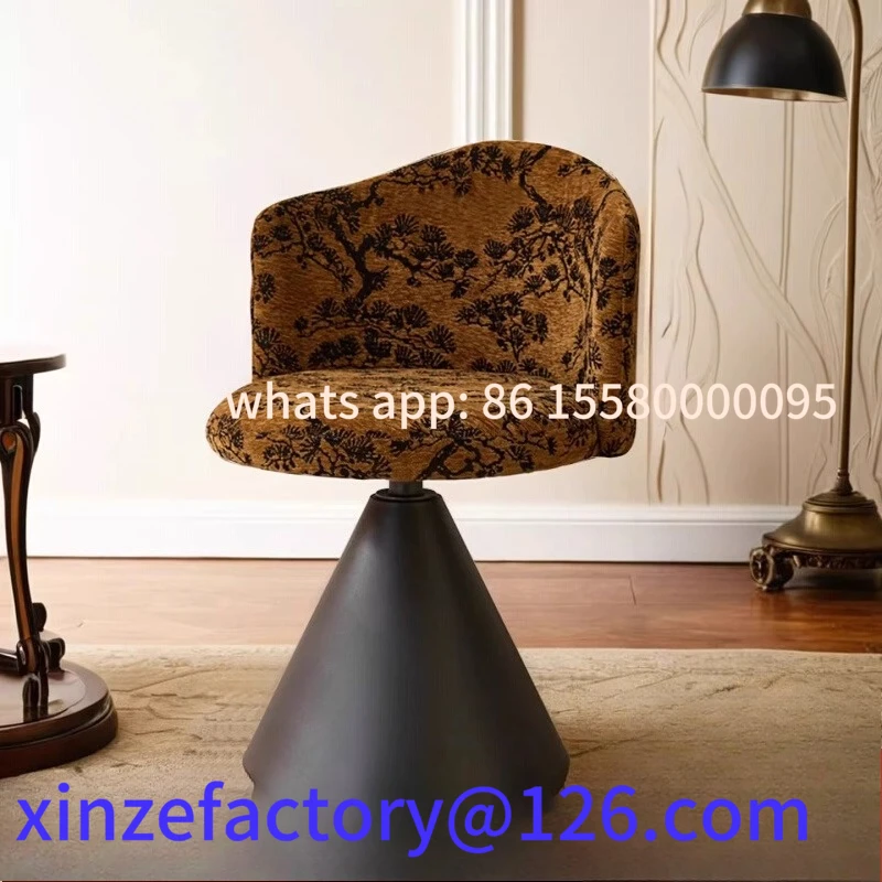 

Customizable Retro Style Makeup Stool Dressing Stool Rotatable Chair