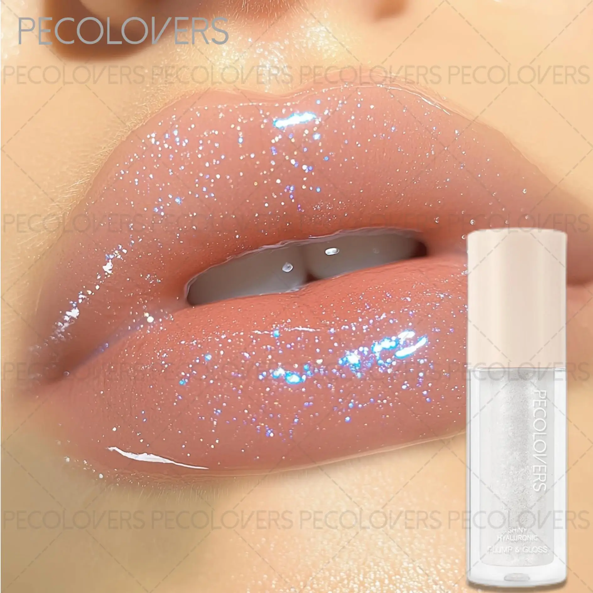 Sweat-Proof Lip Lacquer, Sparkling Lip Gel, Moisturizing Lip Gloss,Date Night Beauty