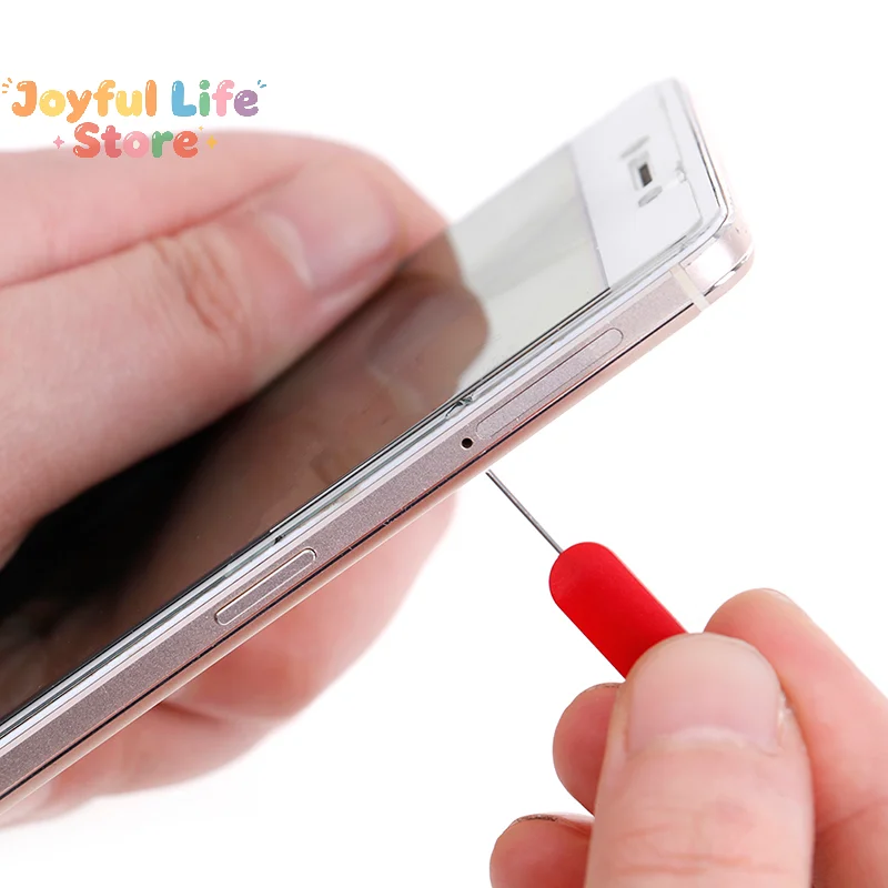 Hot 10 Pcs Red sim card tray removal eject pin key tool