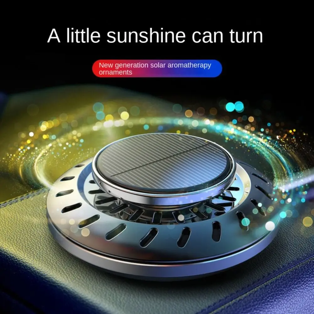 Solar Energy Car Aromatherapy Eliminate Odor Rotating Odor Eliminator Purify Air Ornaments Essential Oils Diffusers Home Office