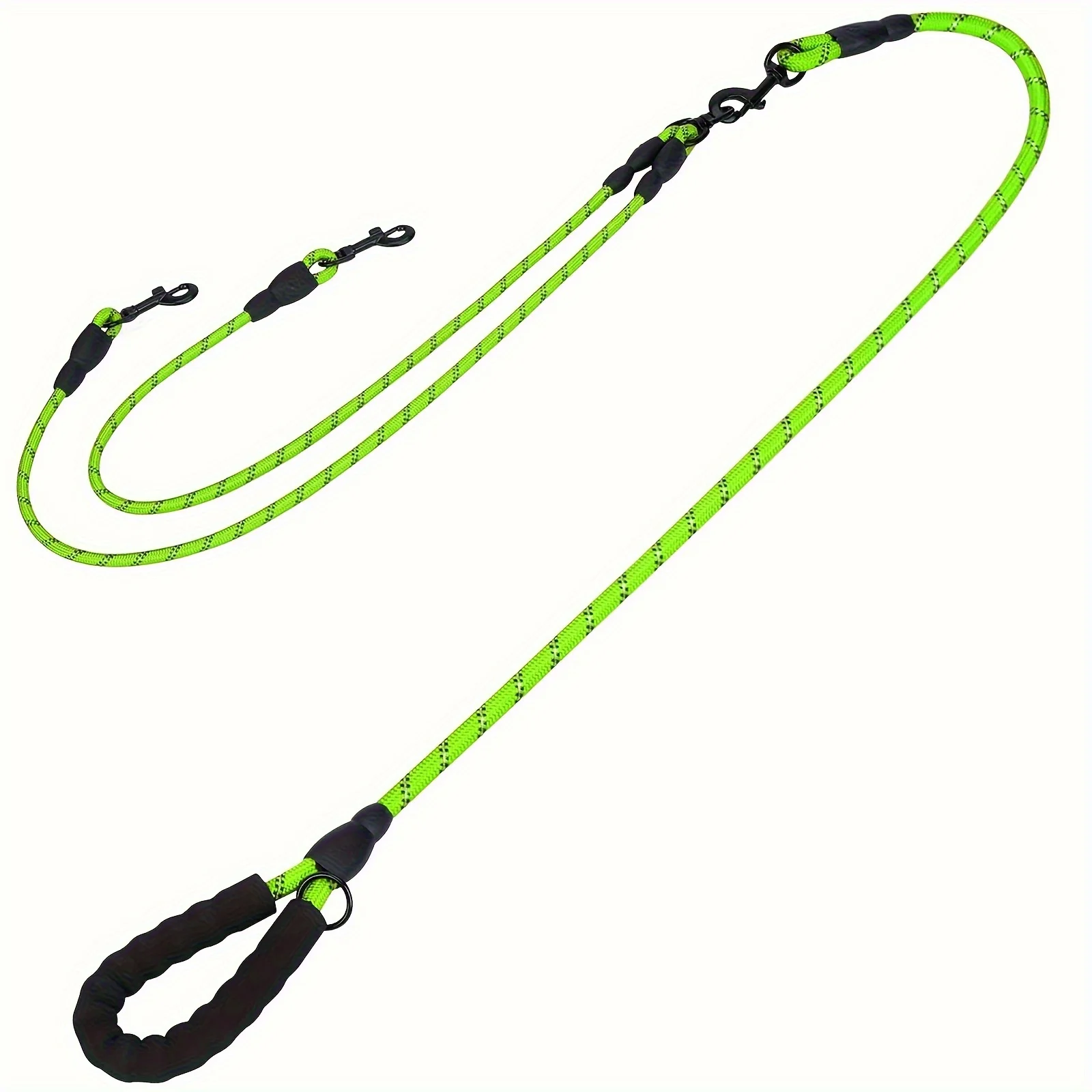 Dual Dog Leash, 360° anti Entanglement Design, Comfortable Shock-Absorbing Reflective Leash, 78.0 Inches Long, Suitable for Leading Two Dogs for Walking and Training at the Same Time, with 7 Colors to Choose from