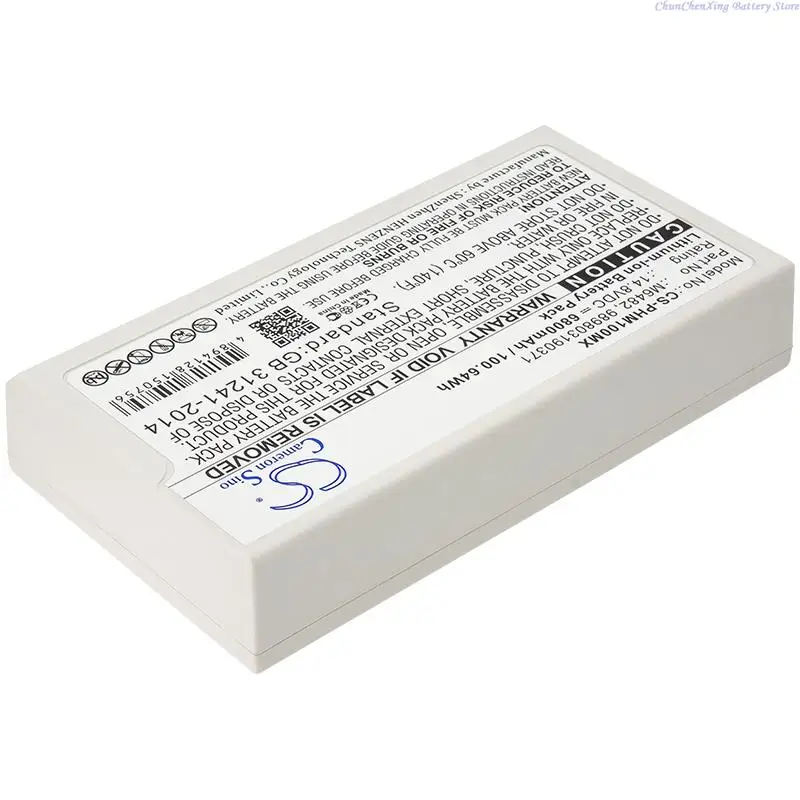 Cameron Sino 5200mAh/6800mAh battery M6482 for Philips Defibrillator DFM100, Defibrillator DFM-100, Efficia DFM100