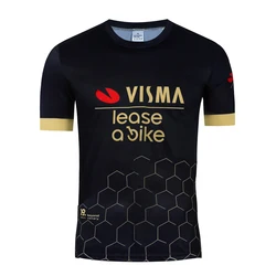 Gold Team Cycling Jersey 2025 Men's fashion Quick Dry Running Tshirt Bike Maillot Sports T-shirt Clothing