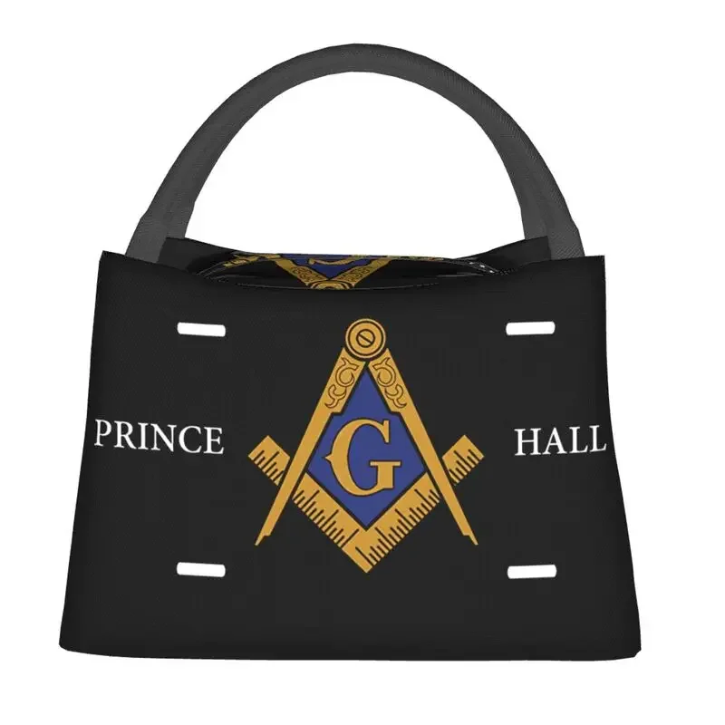 Custom Anwei Prince Hall PHA Master Mason Masonic Lunch Bags Women Thermal Cooler Insulated  Boxes for Work Pinic or Travel