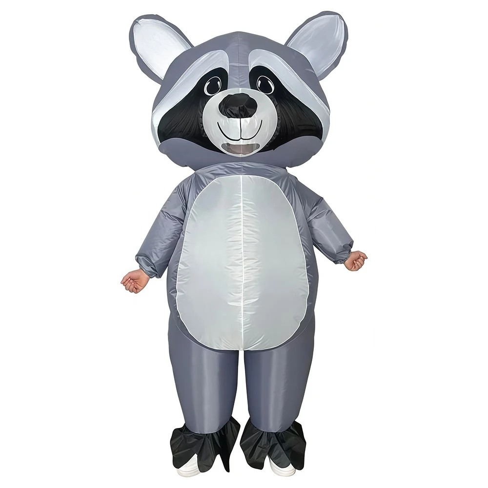

Raccoon Inflatable Suit Zoo Performance Wear Prop Clothing Festival Party Animal Cosplay Cartoon Doll Costume Birthday Party