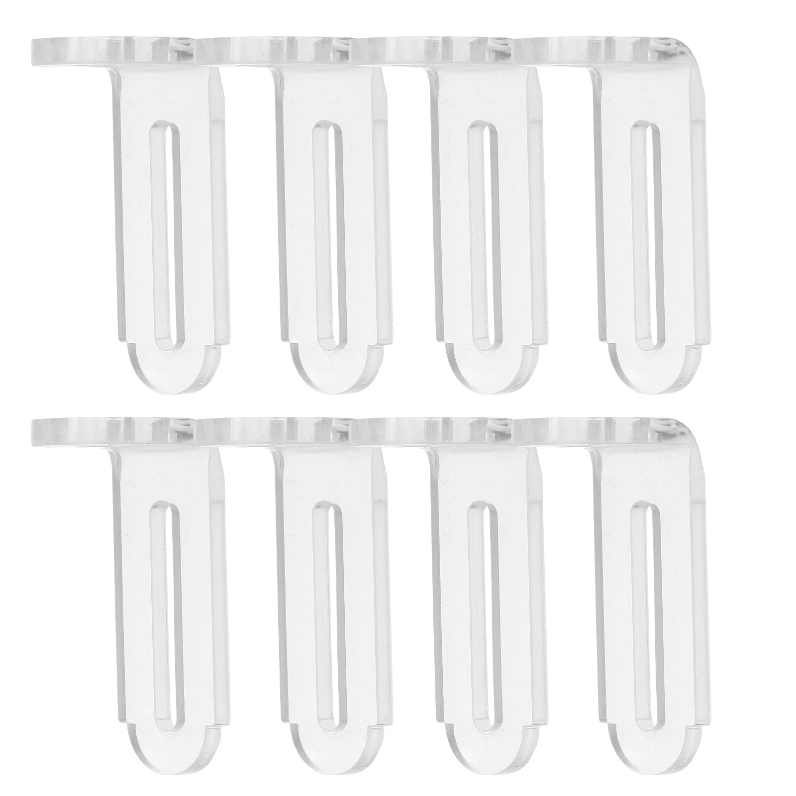 8 個の透明クリスタルコーナーブラケットクリアアクリル L 字型サポートブレース棚キャビネット木製テーブルディスプレイ取り付け用