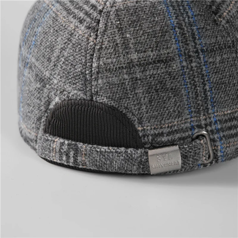 Warm Winter Baseball Cap with Ear Flaps for Men, Auturnn Thick Cap for Gifts