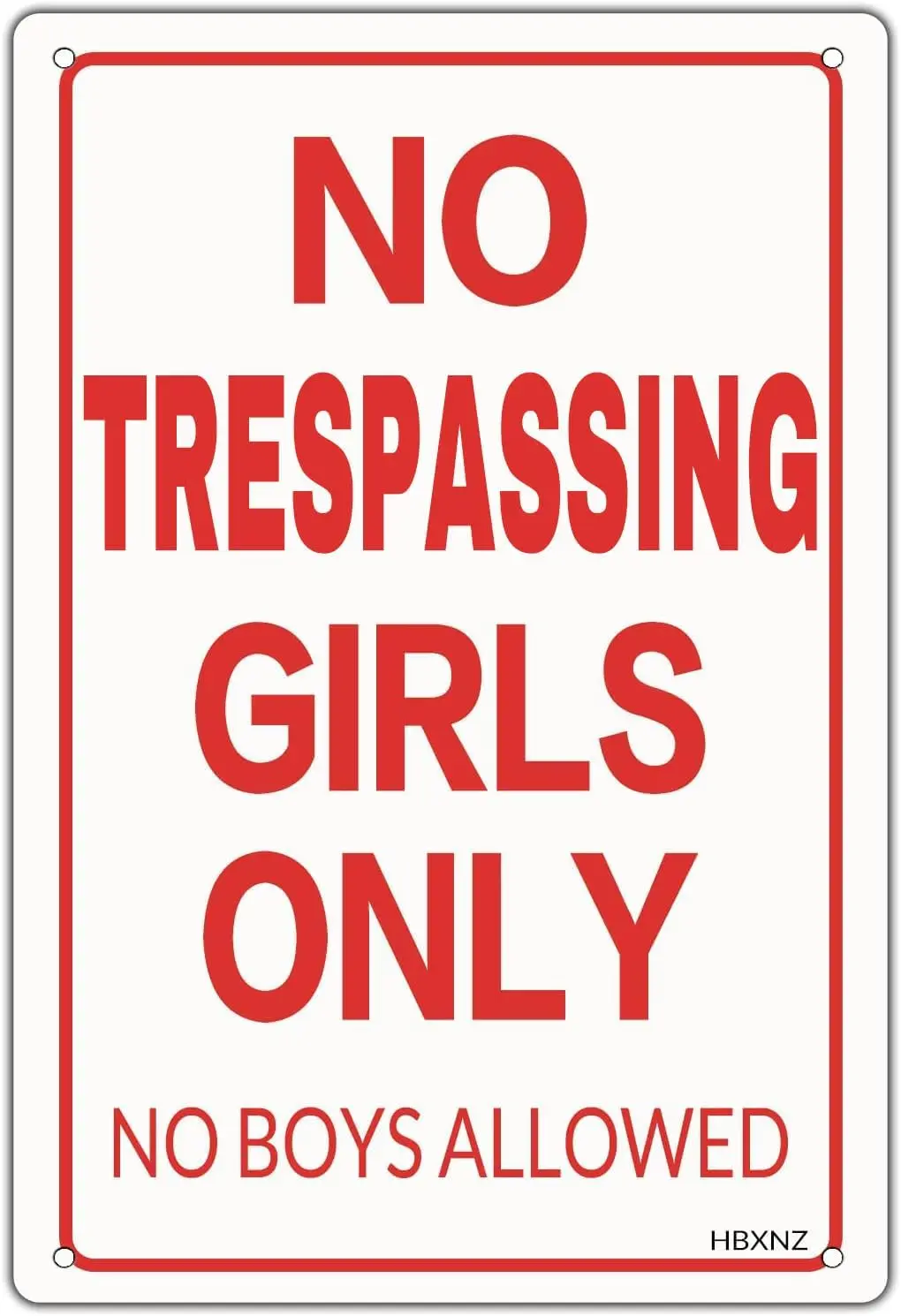 No Trespassing Girls Only No Boys Allowed Metal Tin Sign Girls Cave Sign Room Bedroom Home Decor Wall Plaque 8x12 Inches sign