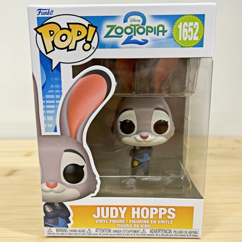 Funko Pop Original Disney Zootopia 2 Judy Hopps #1652 Nick Wilde Vinyl Action Figure Collectible Model Desktop Ornament Toy Gift