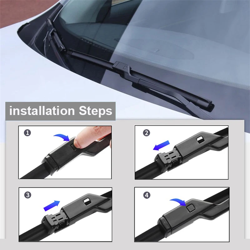 TONLINKER Wischer Klingen Für Volkswagen VW POLO MK6 CK Limousine 2020 2021 2022 Auto Zubehör Frontscheibe Wischer Klinge Pinsel