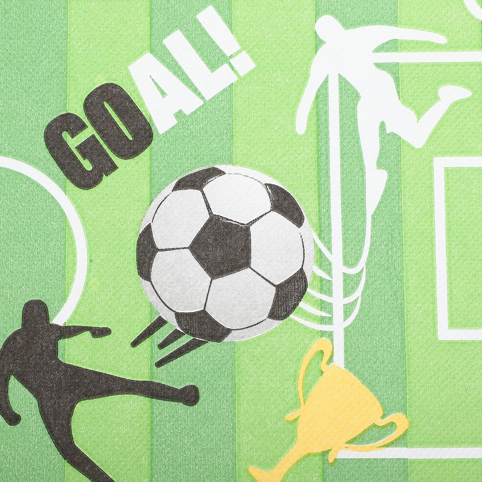 Tovaglioli stampati per feste di calcio da 20 pezzi, carta spessa, usa e getta, a tema calcio, per eventi natalizi di compleanno