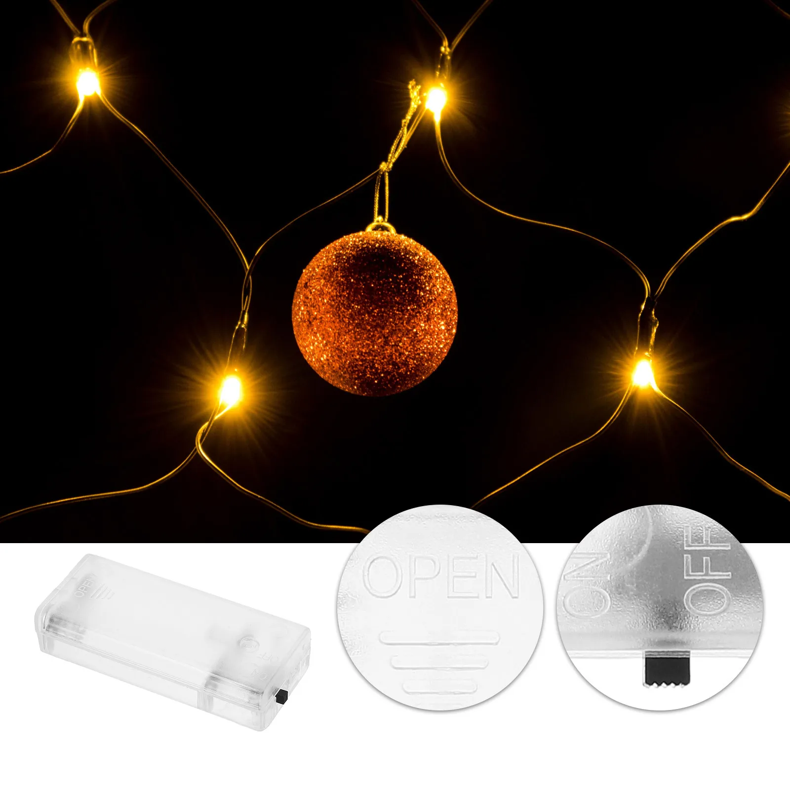 10Pcs Reliable Box String Lights Parts Secure Storage Easy Installation Plastic Case Replacement Holder