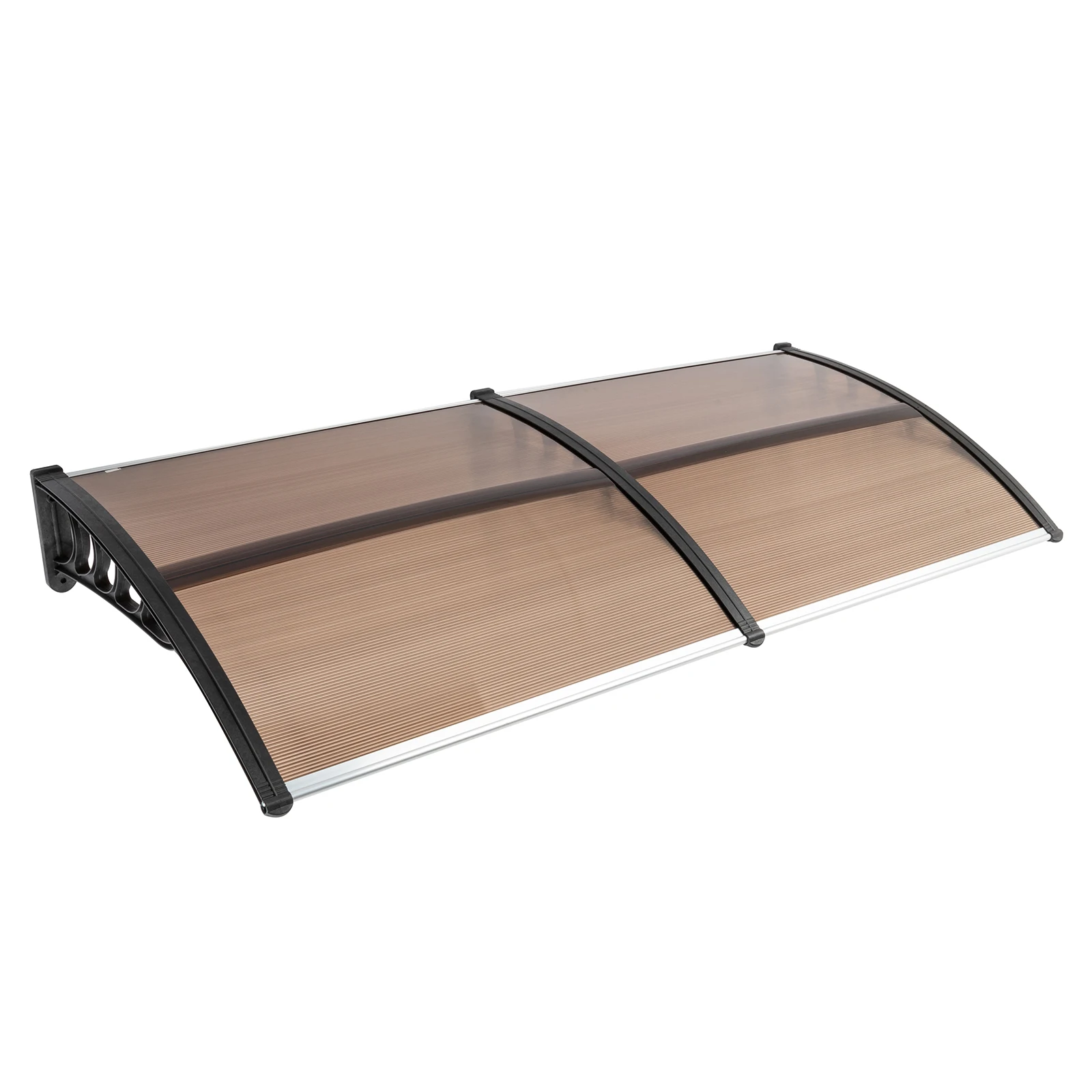 80x38 Inch Polycarbonate Window Door Awning Rain Cover, Sun Rain Eaves Canopy with  Plastic Bracket for Household Front Door & Windows
