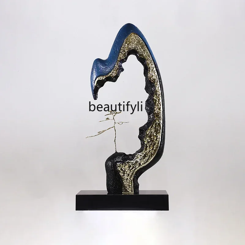 

Office Front Desk Fiberglass Sculpture Lucky Rockery Ornament Door Decoration Art Installation