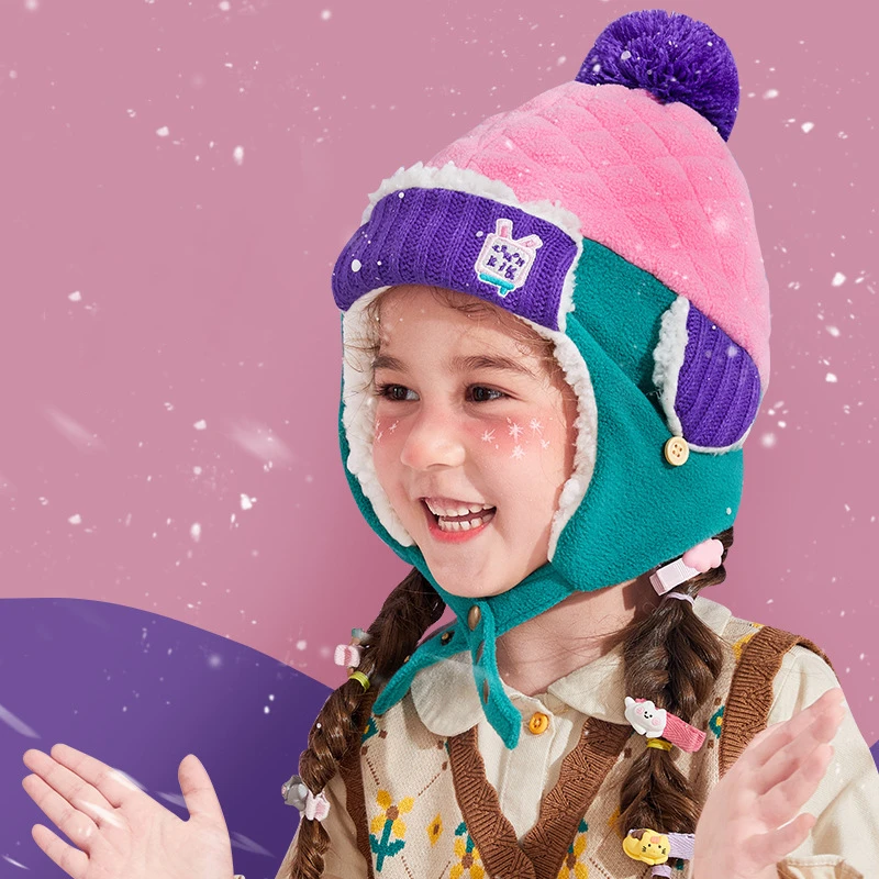 Winter Baby Ear Protection Hat Kids Cartoon Pilot's Hat Fashion Version Classic Autumn Winter Boy Girl Baby Ear Protective Hat