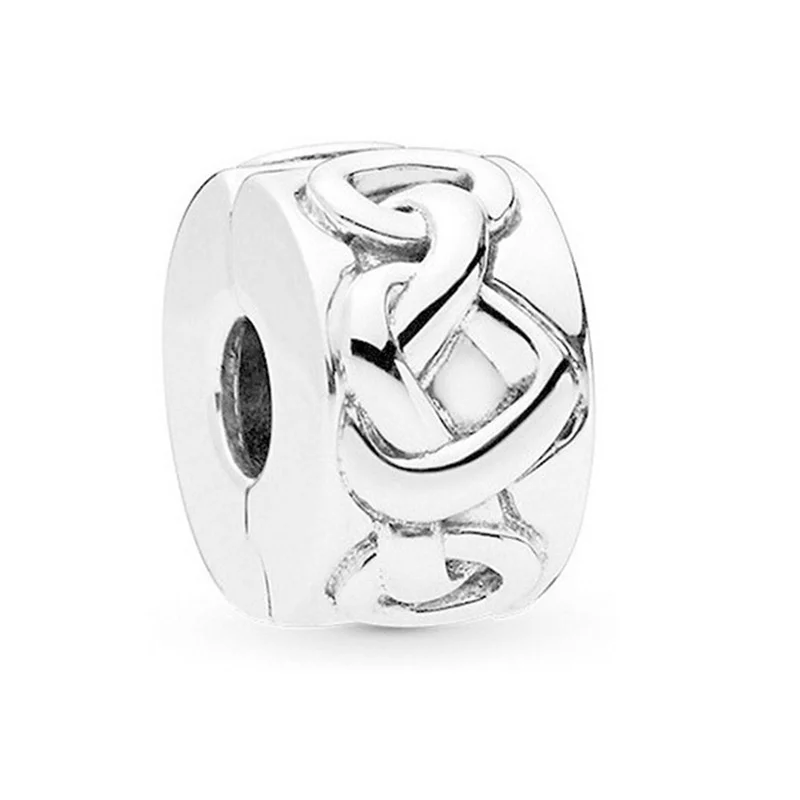 2025 novo coração oco liga grande buraco grânulo banhado a prata charme contas pulseira colar para mulheres diy jóias accessorie