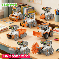 Creative 7 in 1 Solar Robot Car Space Ship Toys Technology Science Kits Energy Technological Gadgets Scientific Toy Boys