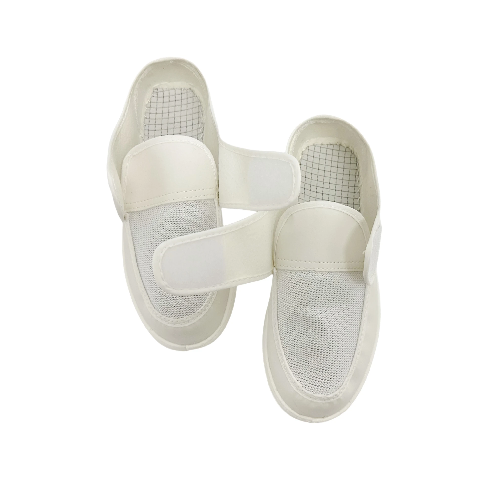 

5PCS Wholesales White PU Outsole Mesh Pu Leather Antistatic Shoes Shoe ESD Cleanroom Soft Shoes For Electronics Industry
