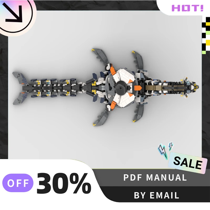 [2399PCS] Customized MOC Tide Ripper Creative Building Blocks Set STEM Educational Toys DIY Construction Model Kit Birthday Gift