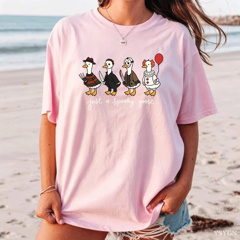 Funny Silly Goose T Shirt Book Lover Bookish T-Shirt Casual Cotton Clothing Harajuku O-neck Short Sleeve Women's Clothing