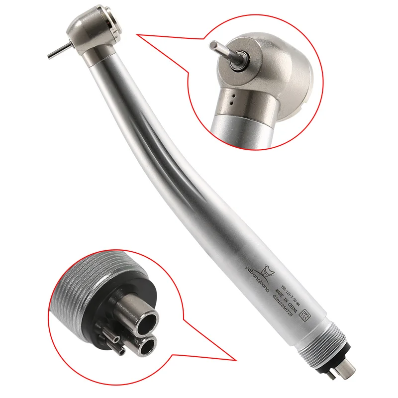 Dental High Speed 2/4Hole Clean Standard/Big Head Handpiece Push Button Air Turbine NSK Style Fit ISO Burs 1.6mm