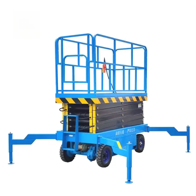 Goedkopere prijs 300 kg-2000 kg Trailer Schaarplatformlift 4-18 m Hydraulische elektrische schaar Liften Platform Hydraulische heftafel