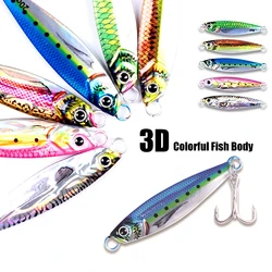 7g 10g 15g 20g 25g 30g 3D Printing Cast Jig Slow Metal Jig Trout Tuna Bass Shore Casting Jigging Spoon Sea Fishing Jigging Lure