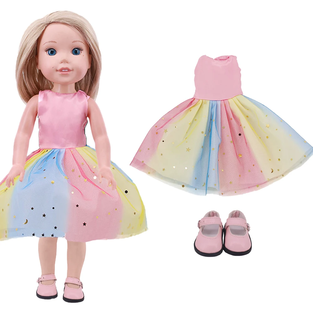 1 Set Of 14.5-Inch Doll Clothes Cute Casual Daily Clothes, For 32-34Cm Paola Reina Doll Accessories Girl\'s Toy Gifts Dolls Shoes