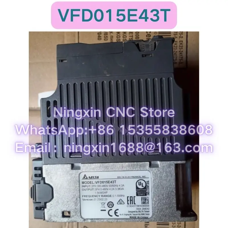 Used VFD015E43T Inverter Functional test OK Fast delivery