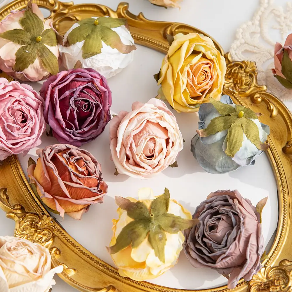 Künstliche Blumen Seidenrosen Hochzeit Brautsträuße Dekor Kranz Premium Blumenstrauß Festival Outdoor Garten Party DIY Geschenke Boxen – Detail 11
