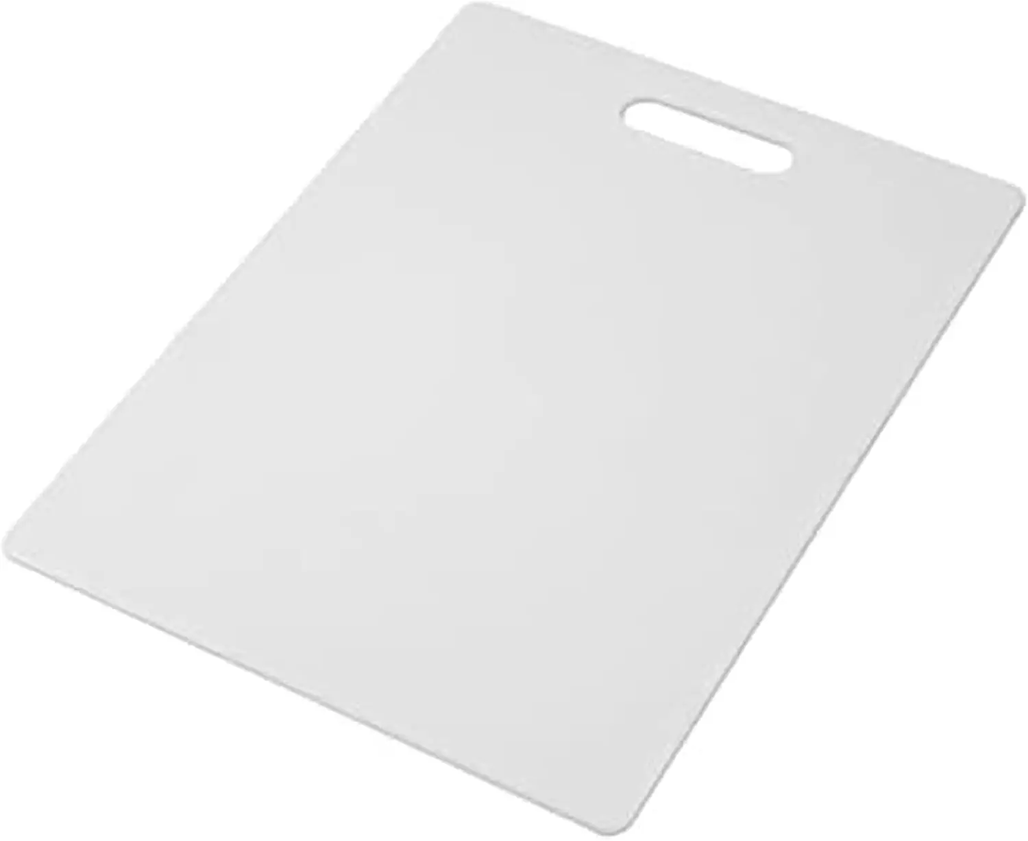 

Large Plastic Cutting Board 11x14 Inch, Dishwasher Safe Chopping Board with Handle, White