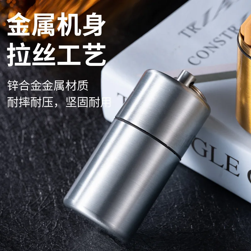 Portable Thick Cigarette Case with Hanging Ring Sealed Waterproof Metal Can 80mm Diameter 10 20 capacity