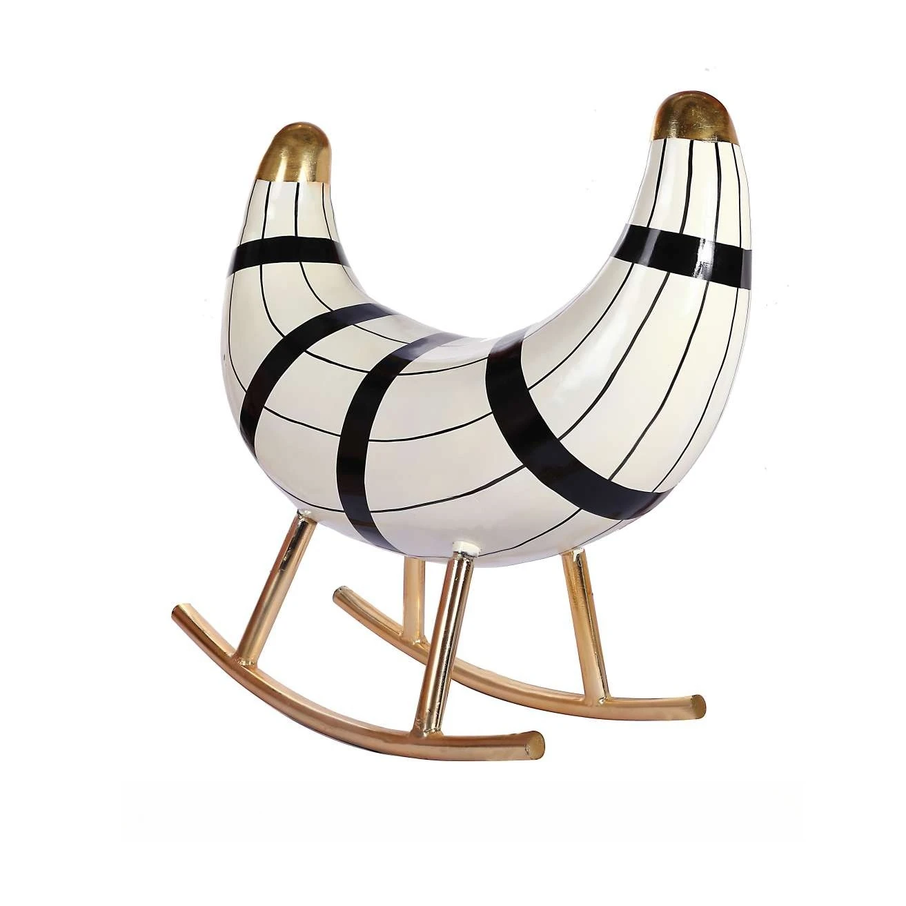 Modern simple and creative cartoon fiberglass banana chair, home decoration, living room TV cabinet decoration