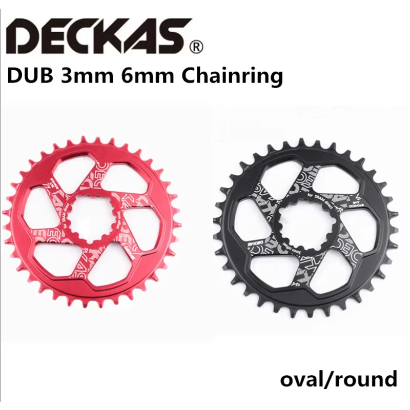 DECKAS DUB Crankset Bicycle Bike Crown Aluminum Alloy 3mm 6mm Offset Round Oval Chainring For Sram SX NX GX X01 XX1 MTB Crankset