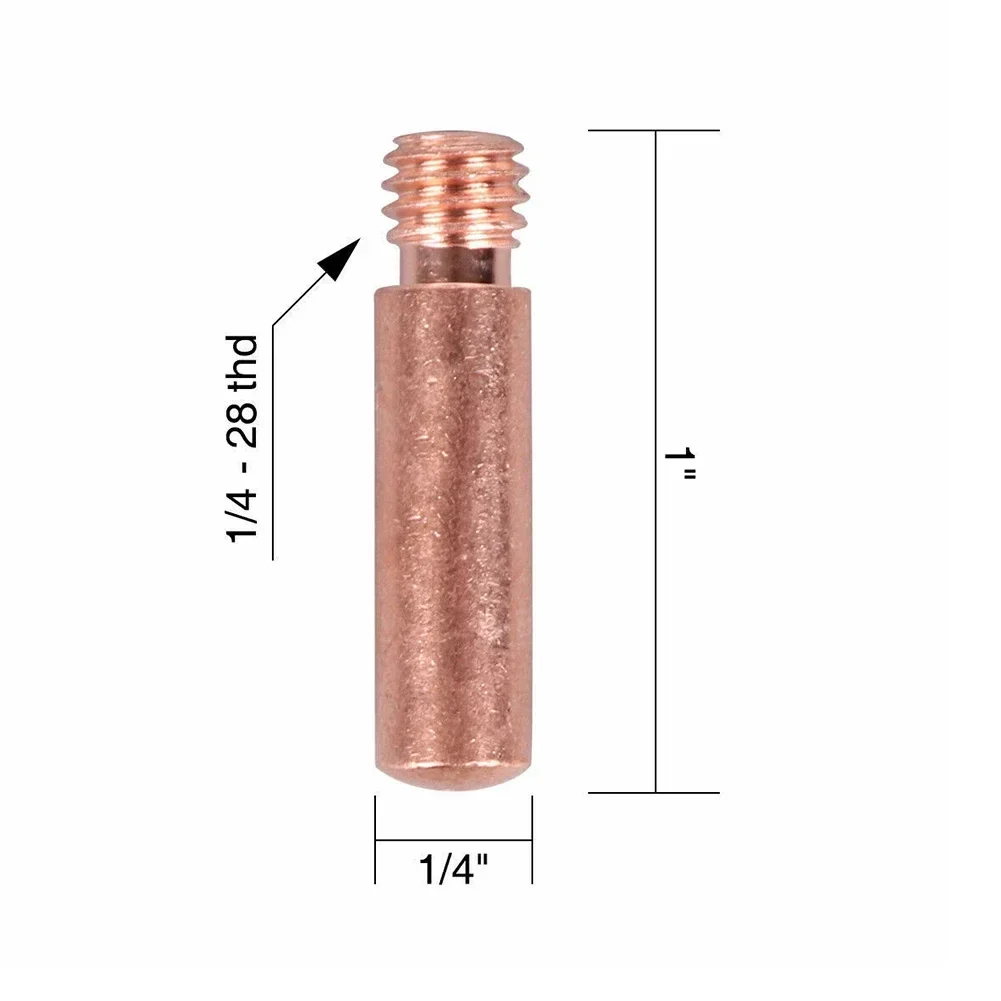 

Conductive Nozzle Welding Nozzle MIG Torches Replacement Spare Parts 35-50 Connecting Rod For 0.035" MIG Wire