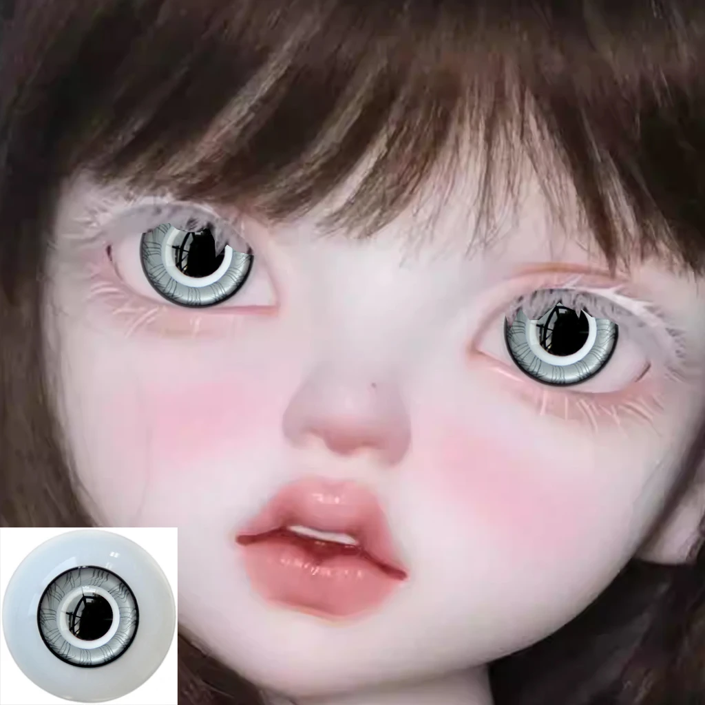 

Глаза из стекла [wamami] 6-24 мм, полноразмерные, темно-серые, SW02, для куклы Dollfie