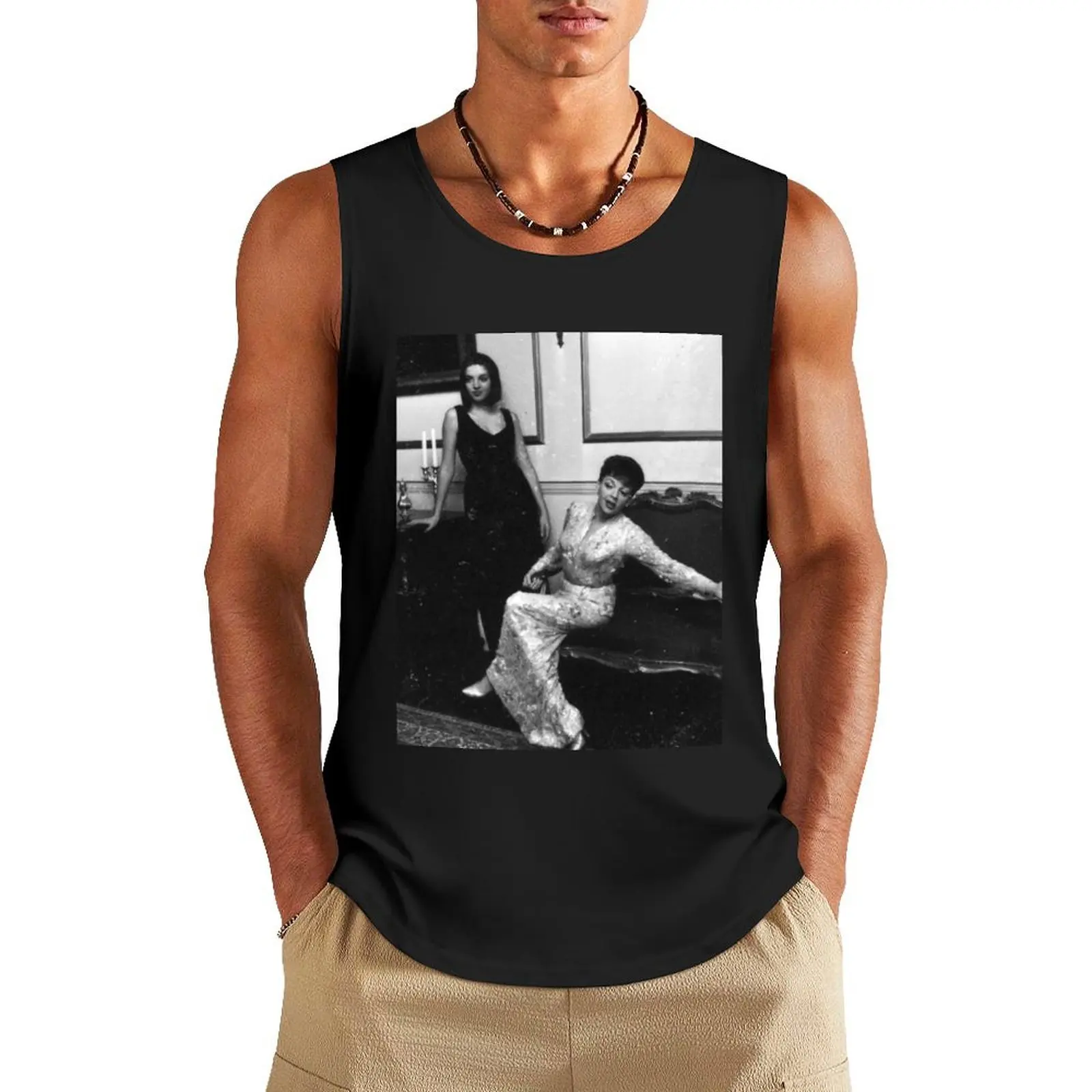 Judy Garland & Liza Minnelli Tank Top T-shirt man sleeveless vests sleeveless tshirts for men