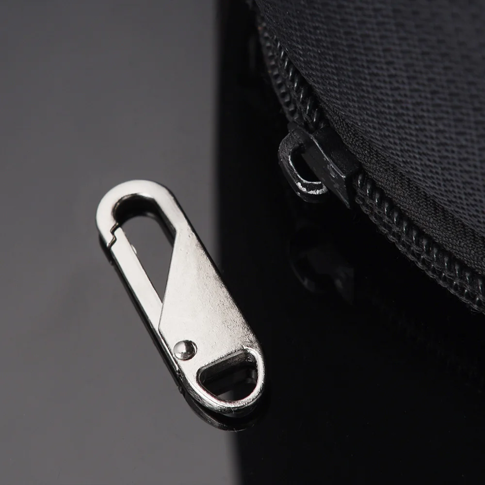 5 stücke Universal Ersatz Zipper Slider Metall Legierung Entfernung Zipper Puller Gepäck Tasche Zip Kopf DIY Handwerk Nähen Werkzeug Reparatur kit – Detail 5