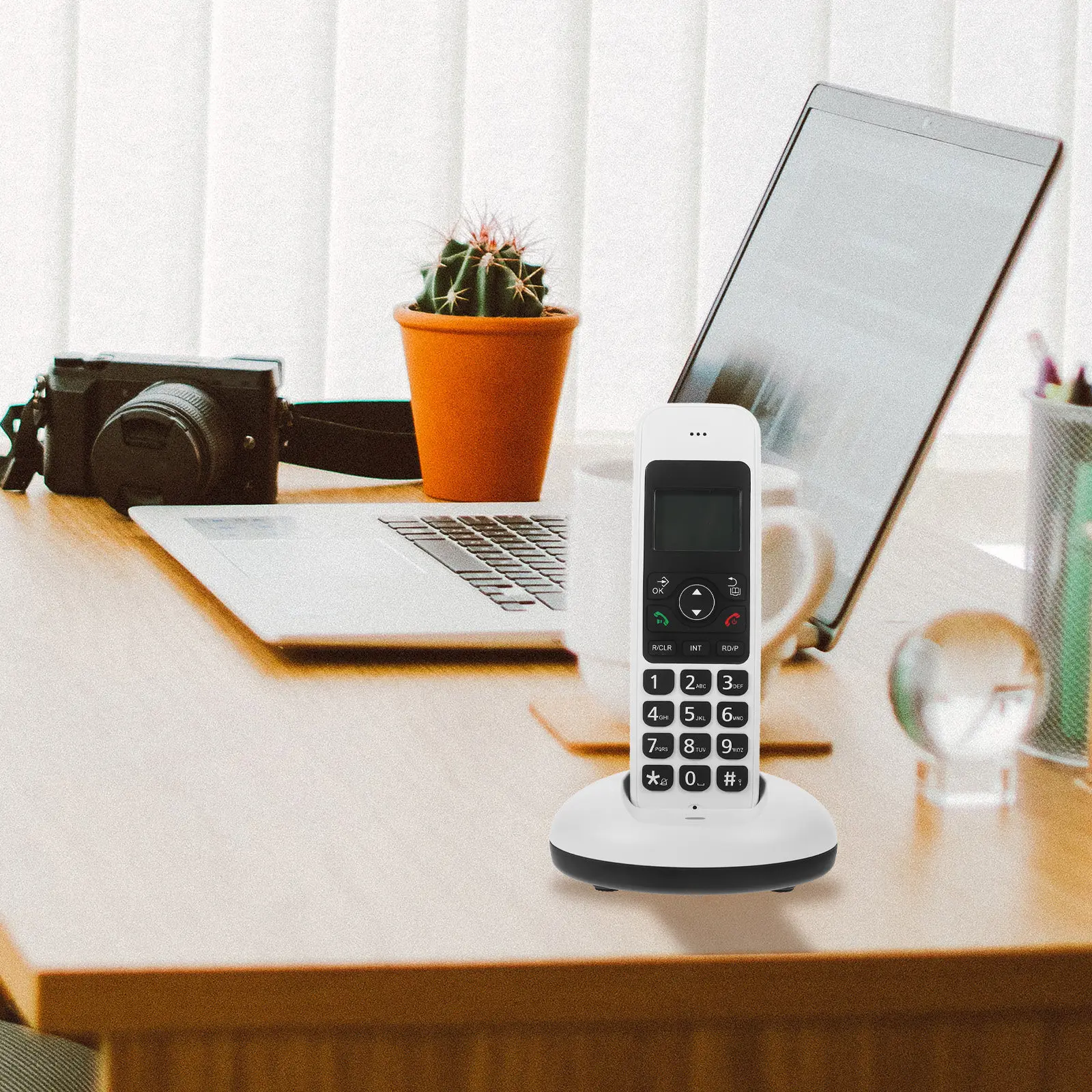 Digital Cordless Large Buttons Expandable LCD Display Home Office Cordless Phone Phone System Landline