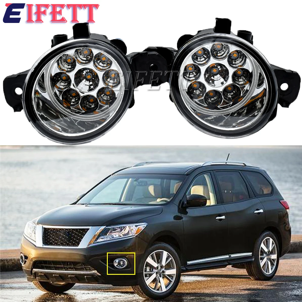 

Высокое качество, 2 шт., противотуманные фары H11, передний бампер, фара для Nissan Pathfinder R52 2013 2014 2015 2016