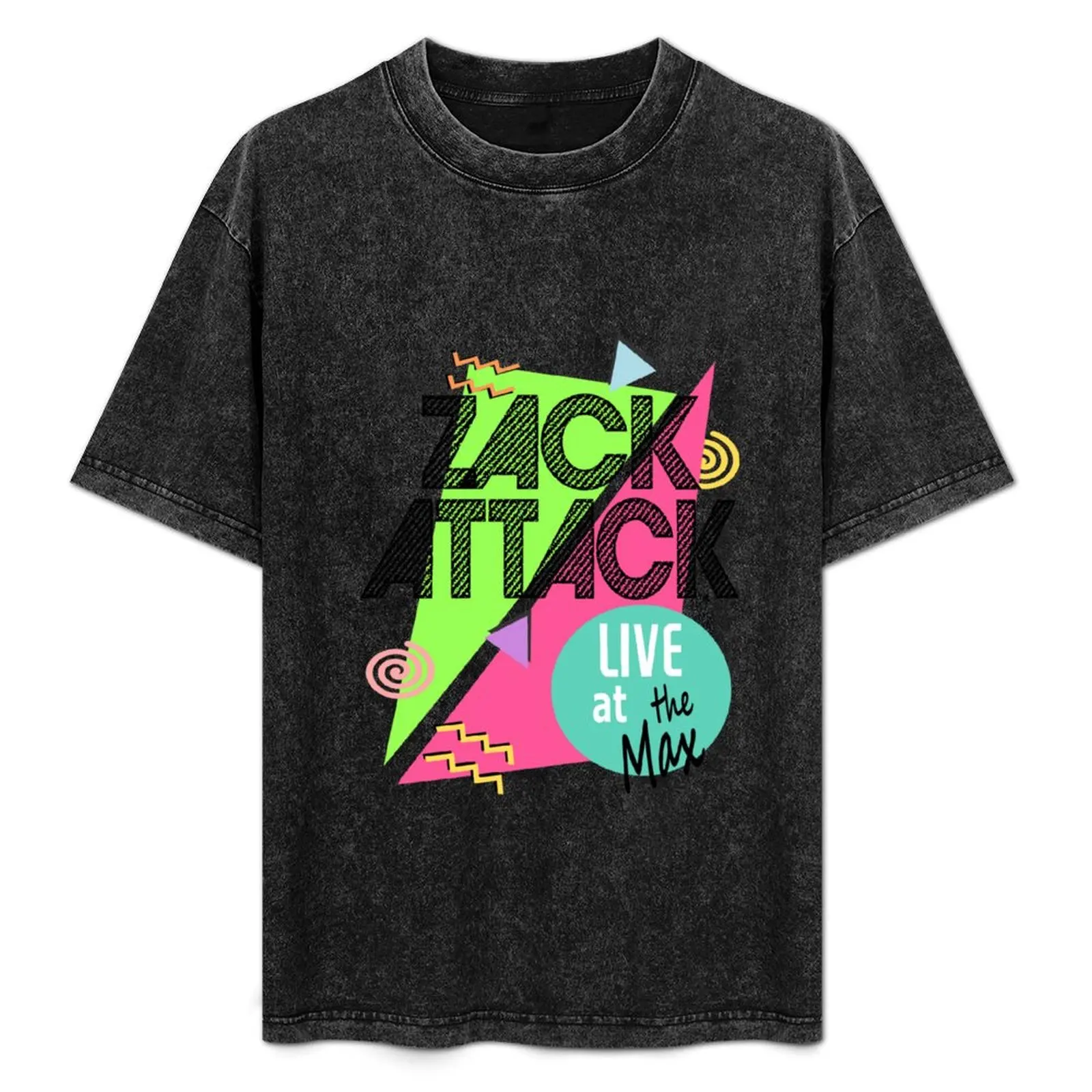 

Zack Attack Live at the Max T-Shirt Minimalist Graphic Tee Shirt