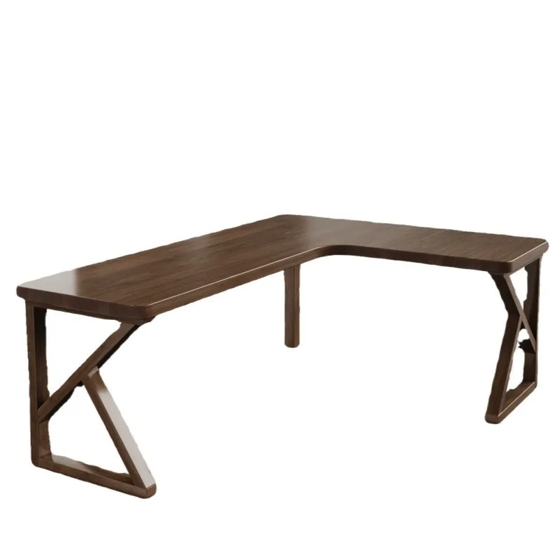 

Solid wood corner desk, corner desktop computer desk, bedroom double bedside table, home study office