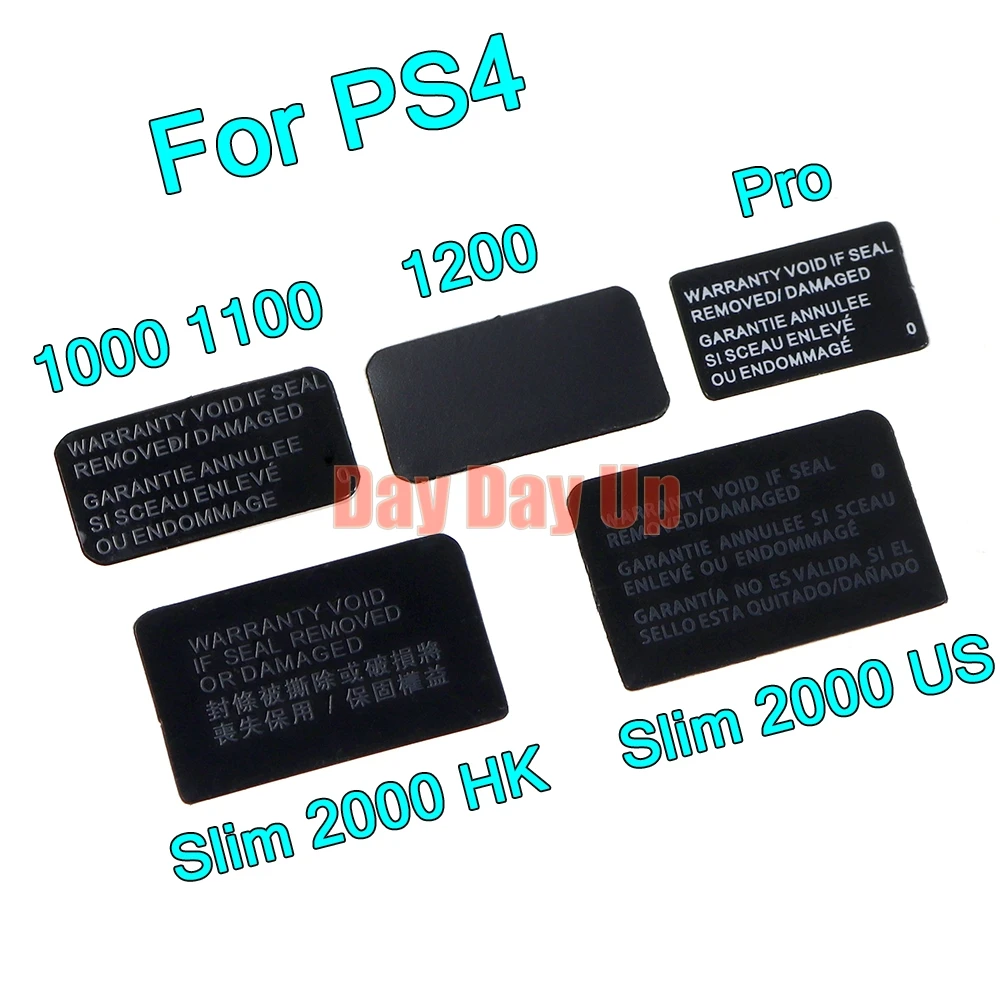 200 шт., наклейка на корпус версии HK, наклейка на корпус, уплотнения для Playstation PS4 Slim 2000 1000 1100 1200 для PS4 Pro