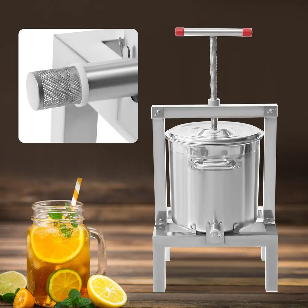 

2.6gal Fruit Wine Cider Press Apple Grapes Crusher Juice Maker Juicer Making