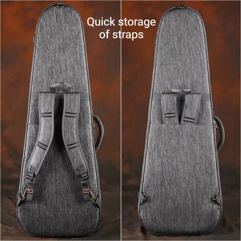 Thicken Electric Guitar Bag Water-proof Drop-proof Shockproof Shoulders Portable Electric Bass Bag Musical Instrument Accessory