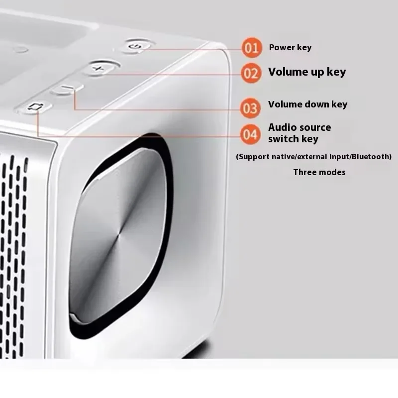 2025 Professional All-in-One Android System KTV Speaker Home Mini Machine Karaoke Players for Sing with 2 Wireless Microphone