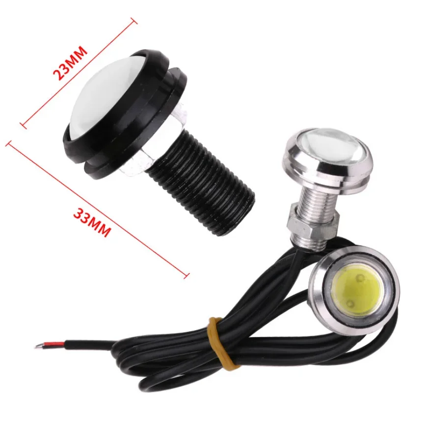 23mm Car Motorcycle Eagle Eye Light 12V 3W Daytime Running Light fit Fog Lamp Headlight Bulb Driving Lamp  Accessories 1set image 6
