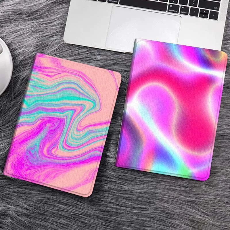 

Розово-синий чехол для планшета с витым узором для Samsung Galaxy Tab S7 S8 S9 S10 FE Lite, подарок