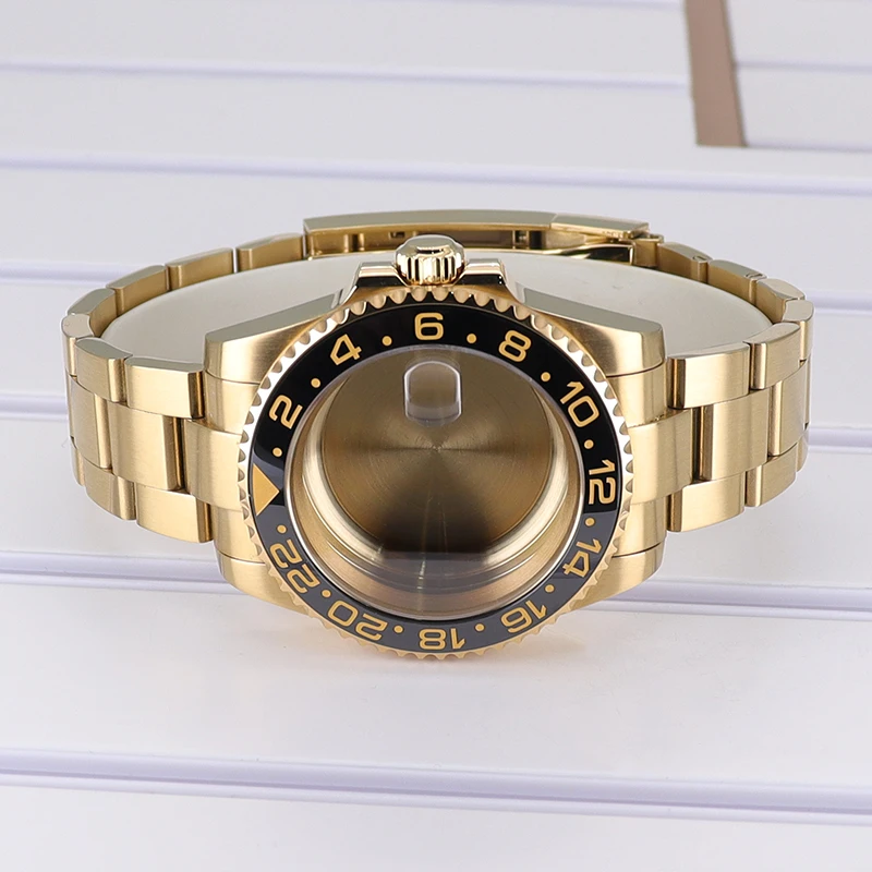 40-mm-Gehäuse und Armbänder für Taucheruhren, aus 316L-Edelstahl, mit Saphirglas, passend für NH35, NH36, NH34, NH70, Miyota 8215, ETA 2824, PT5000, YACHT. – Detail 6